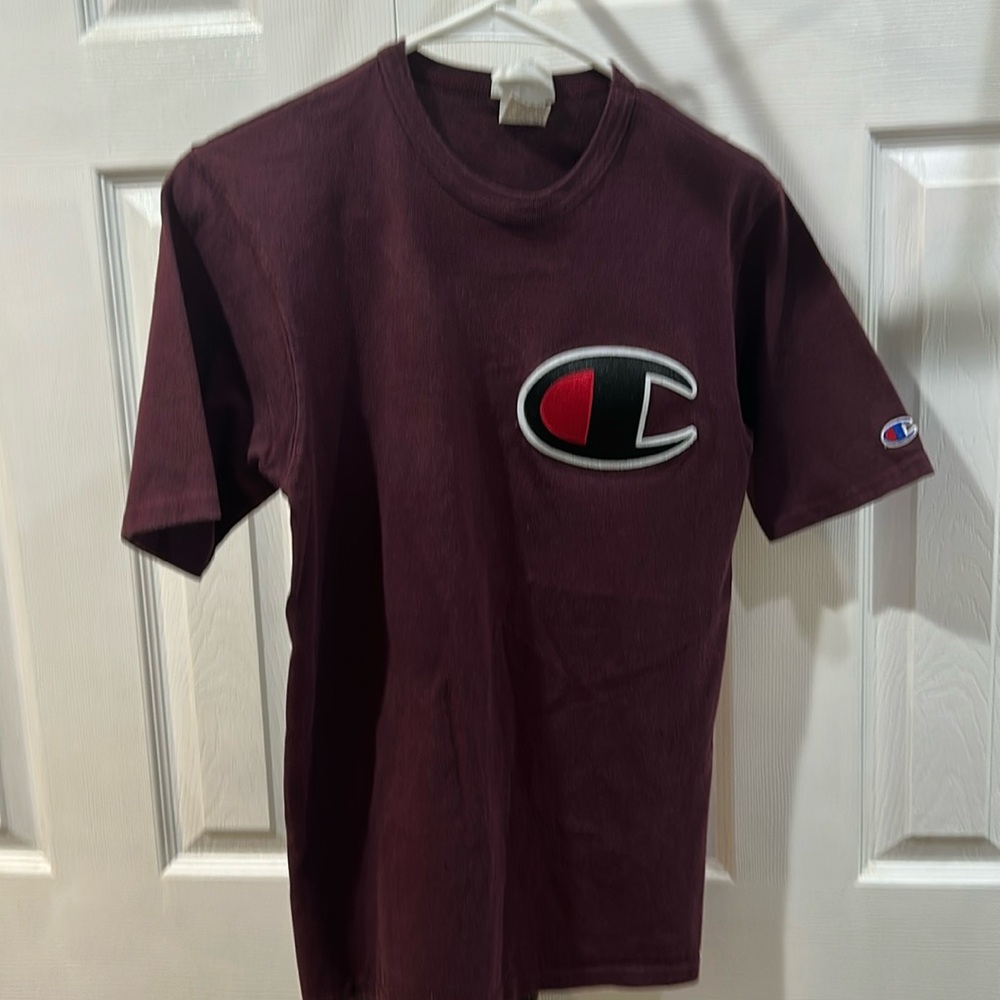 Vintage Champion Big C Appliqué T-Shirt Small